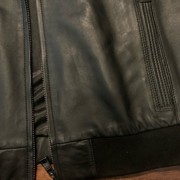 Giorgio Di Mare Men’s Black Leather Jacket NWOT - Picture 3 of 6